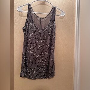 Jessica Simpson Charcoal Animal Print Shirt